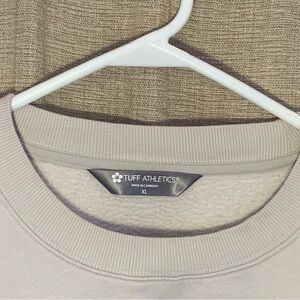 Tuff Athletics Crewneck Sweatshirt in Light Taupe